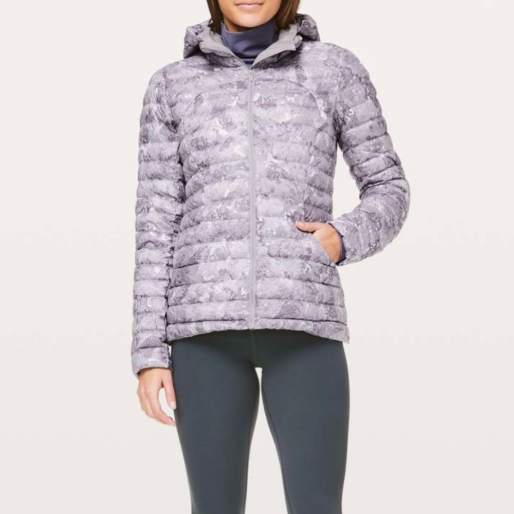 Lululemon Pack It Down Again Pink Elevation 700 Fill Goose Down Jacket Size 4